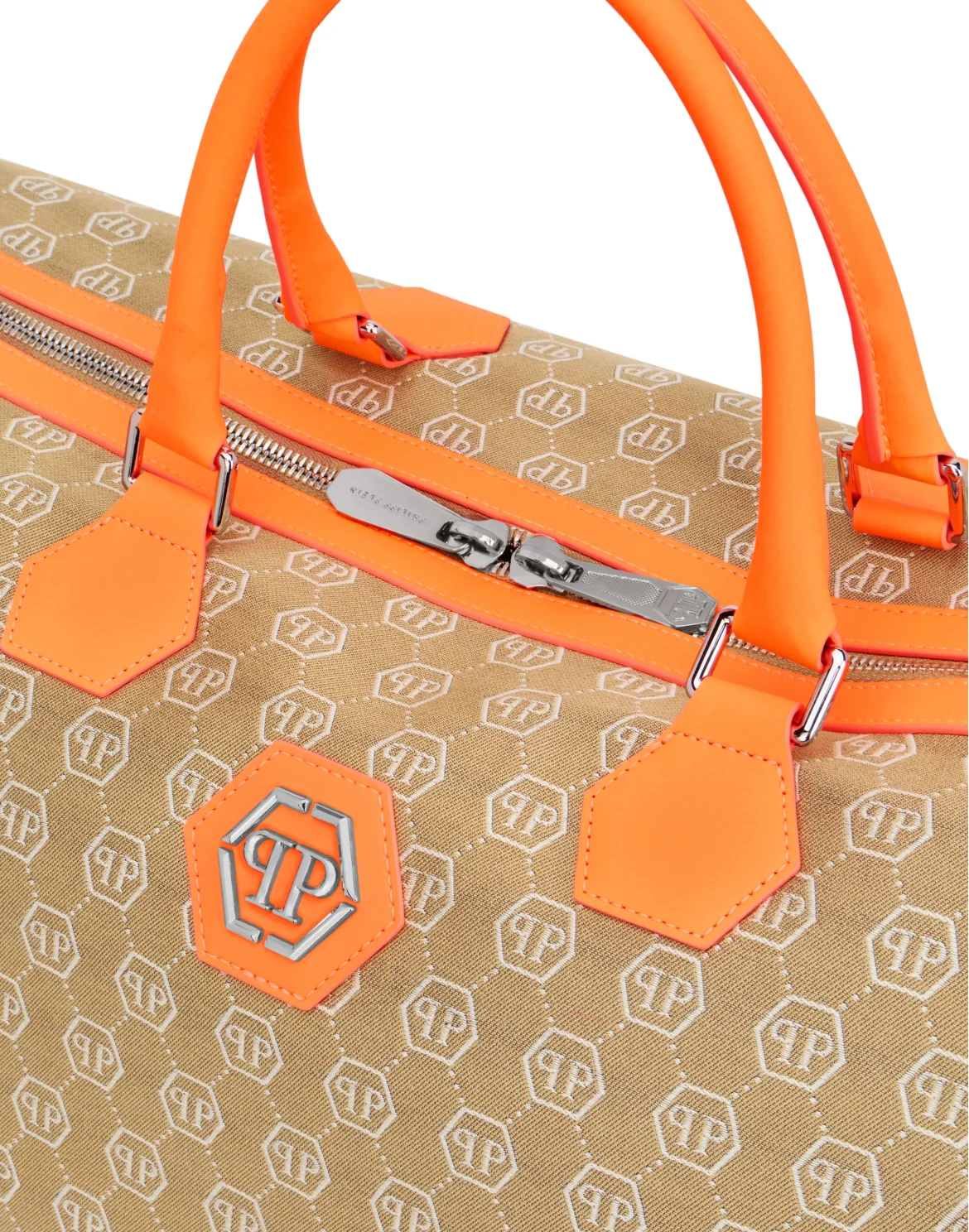 Weekend Bag Jacquard Monogram, цвет: Оранжевый