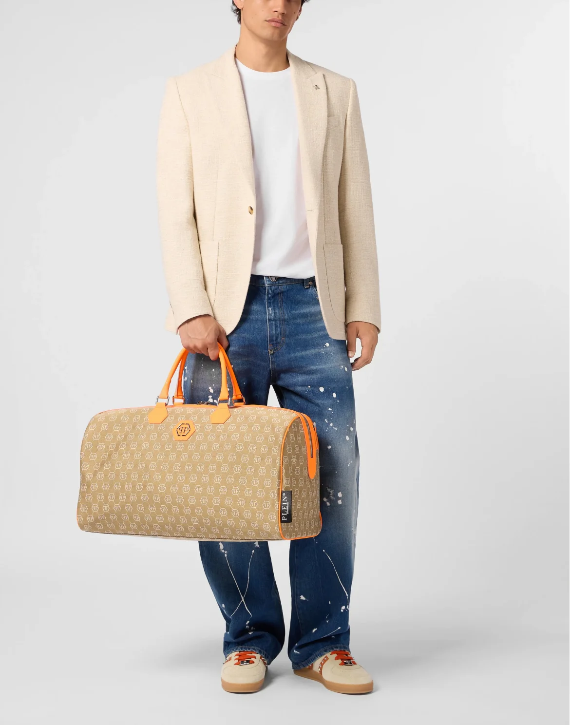 Weekend Bag Jacquard Monogram, цвет: Оранжевый