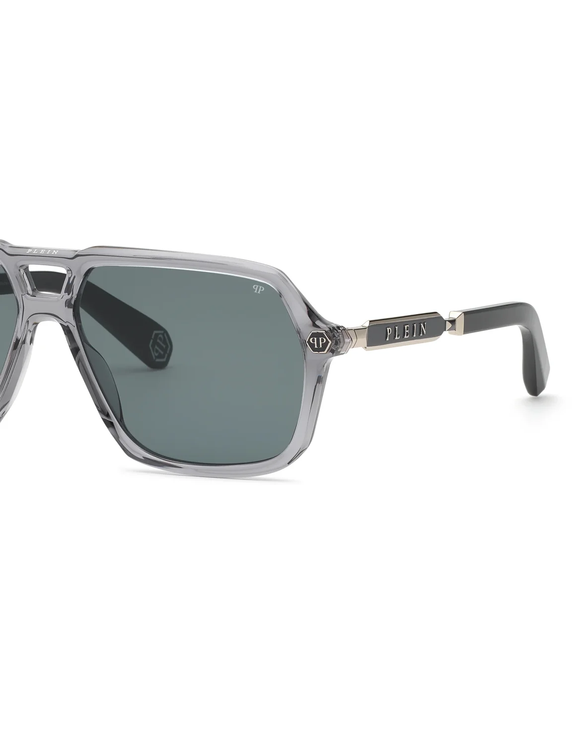 Sunglasses PLEIN HEXAGON STUD, цвет: Серый