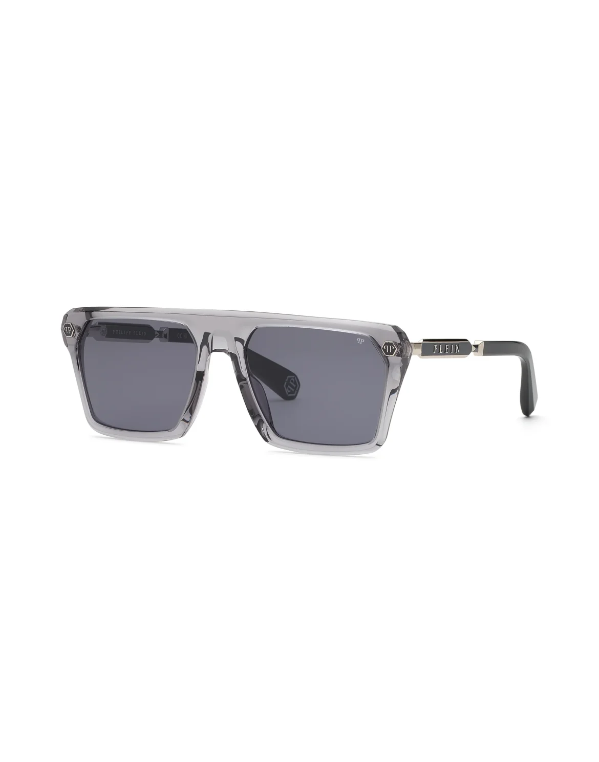 Sunglasses PLEIN HEXAGON STUD, цвет: Серый