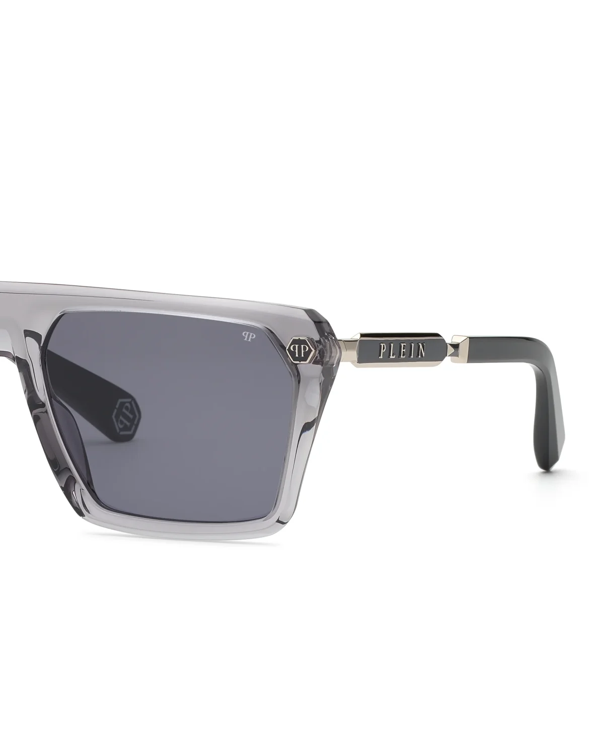 Sunglasses PLEIN HEXAGON STUD, цвет: Серый