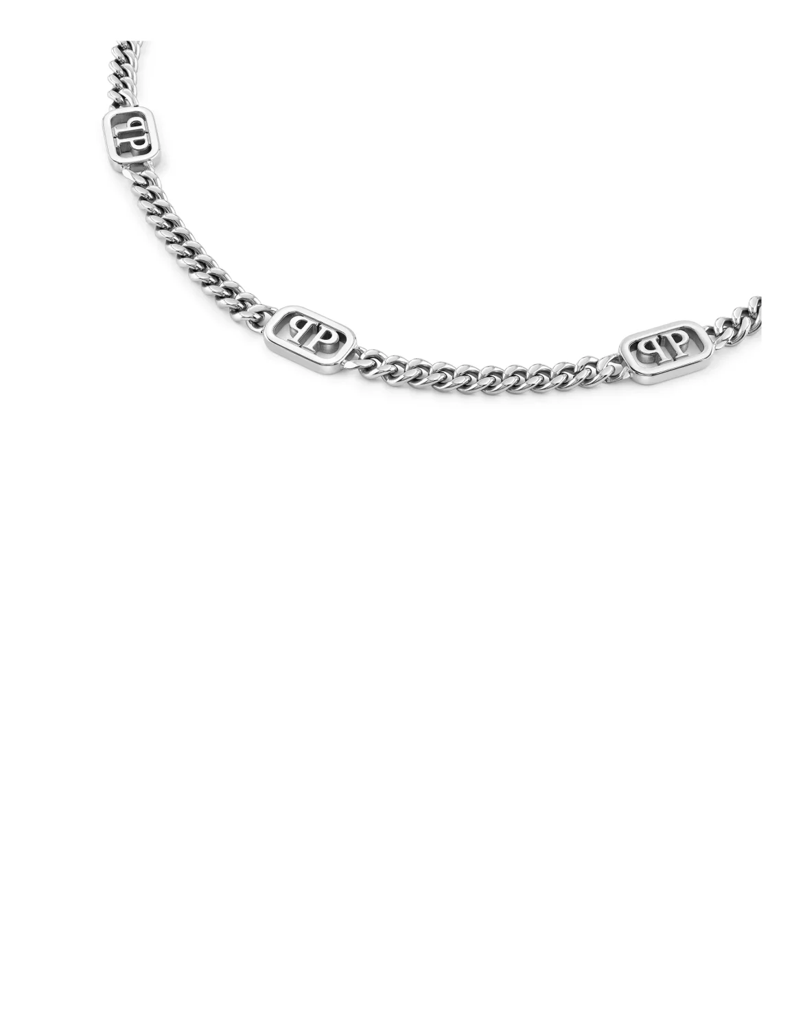 Necklace PLEIN LETTERING, цвет: Серебристый