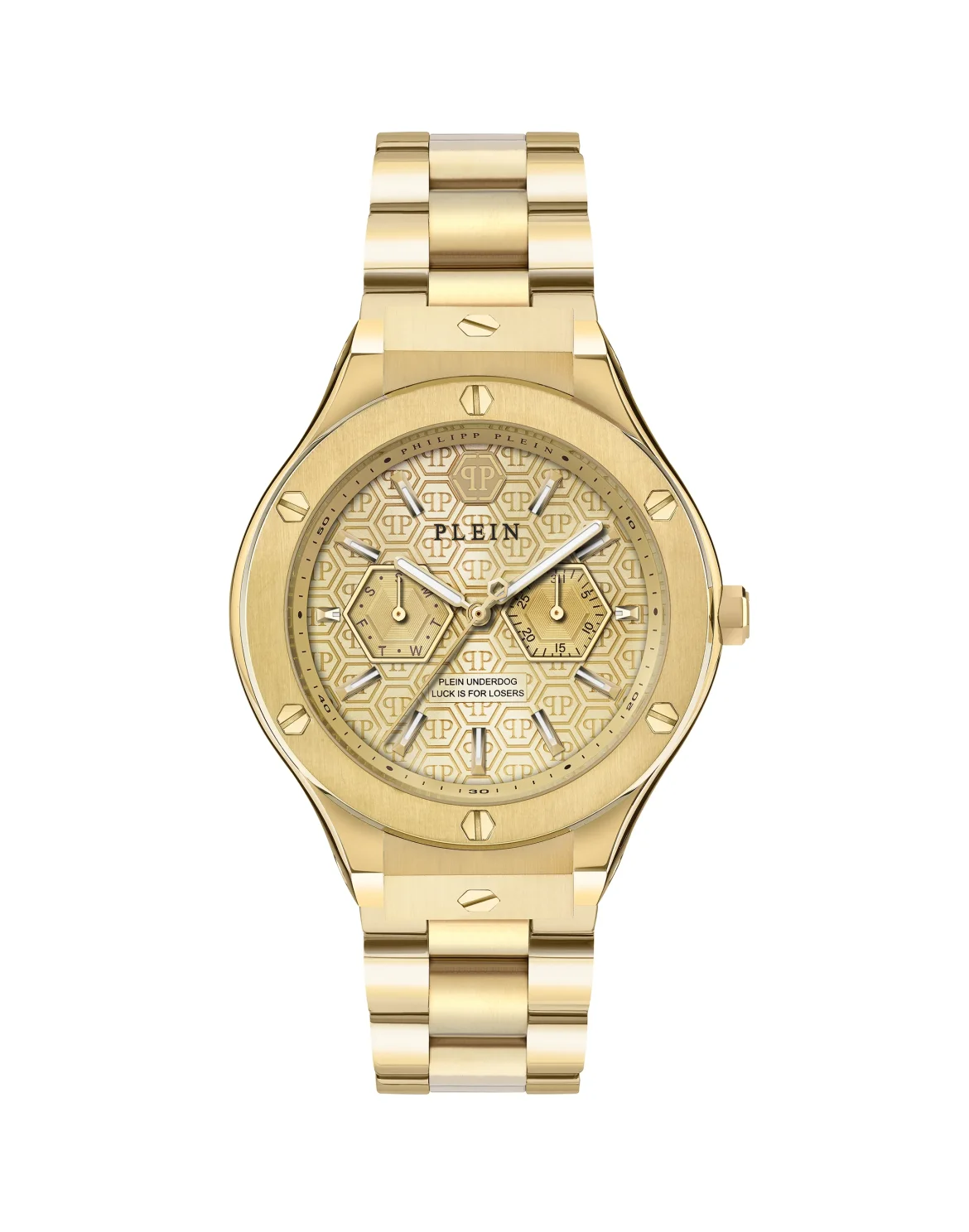 Watches PLEIN UNDERDOG MULTIFUNCTION, цвет: Золотой