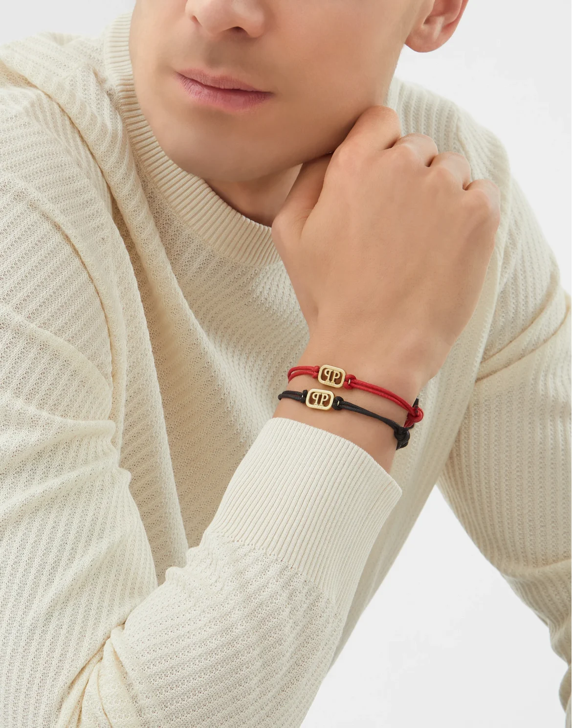 Friendship Bracelet PLEIN LETTERING, цвет: Черный