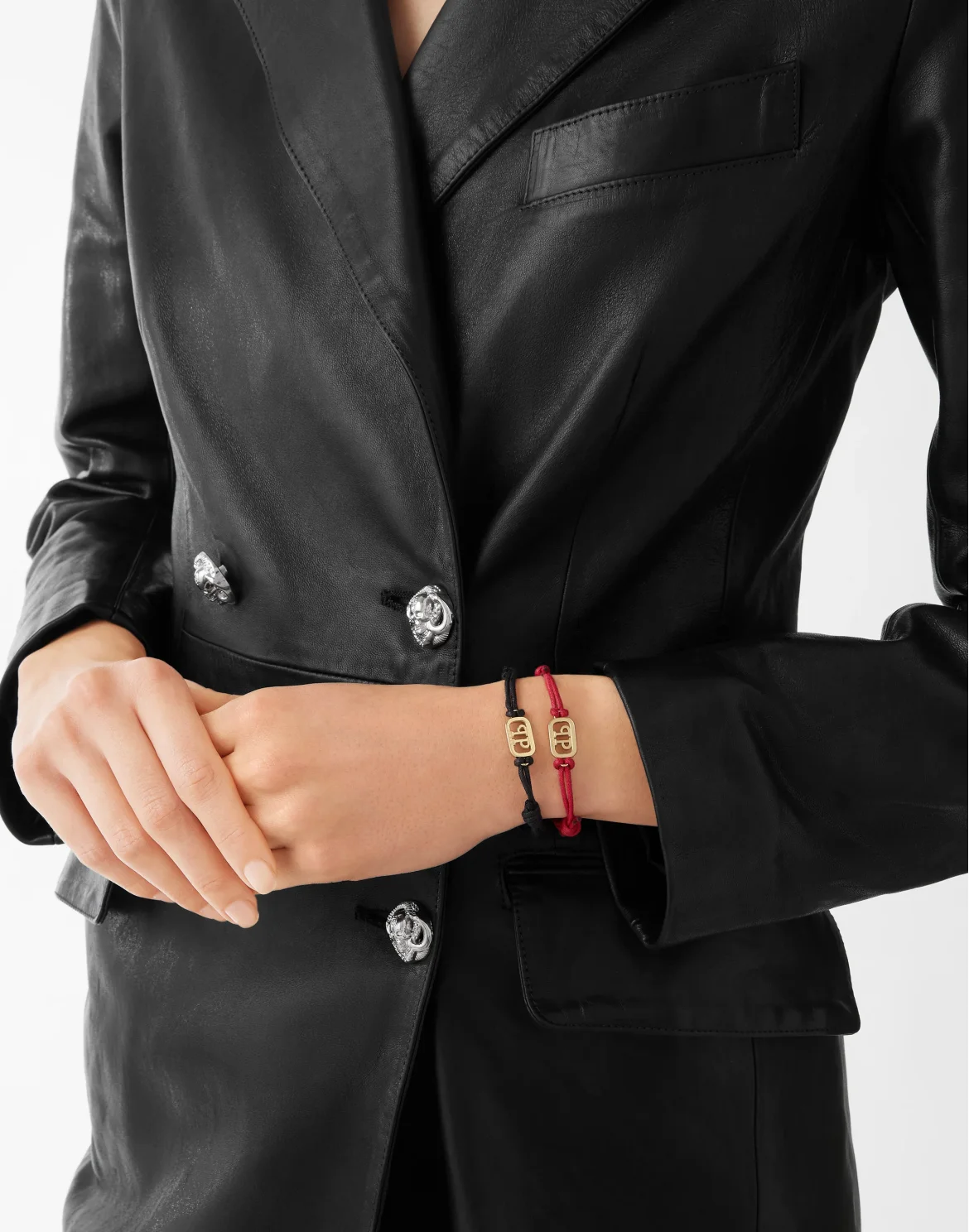 Friendship Bracelet PLEIN LETTERING, цвет: Черный