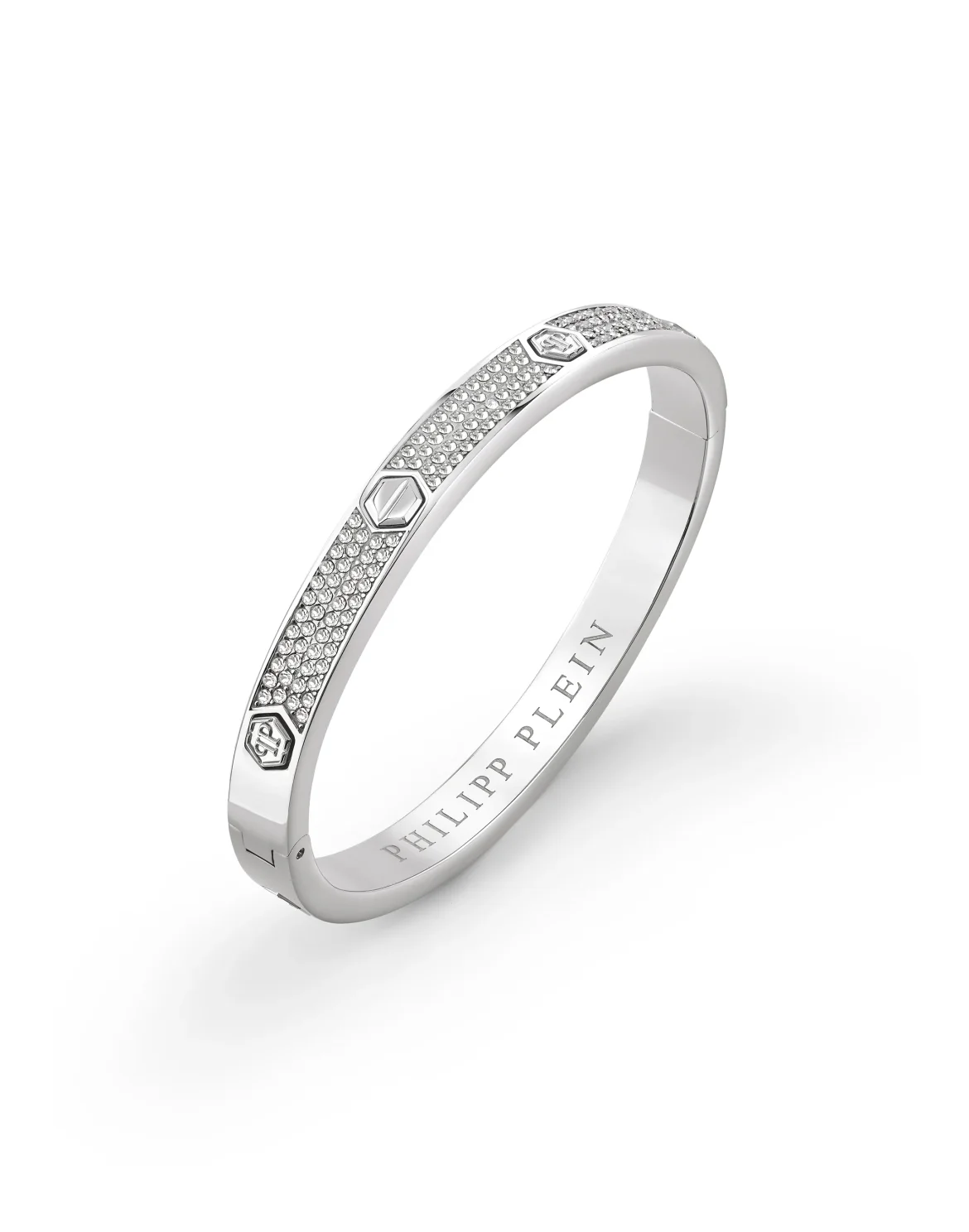 Bracelet PLEIN CUFF Crystal, цвет: Серебристый