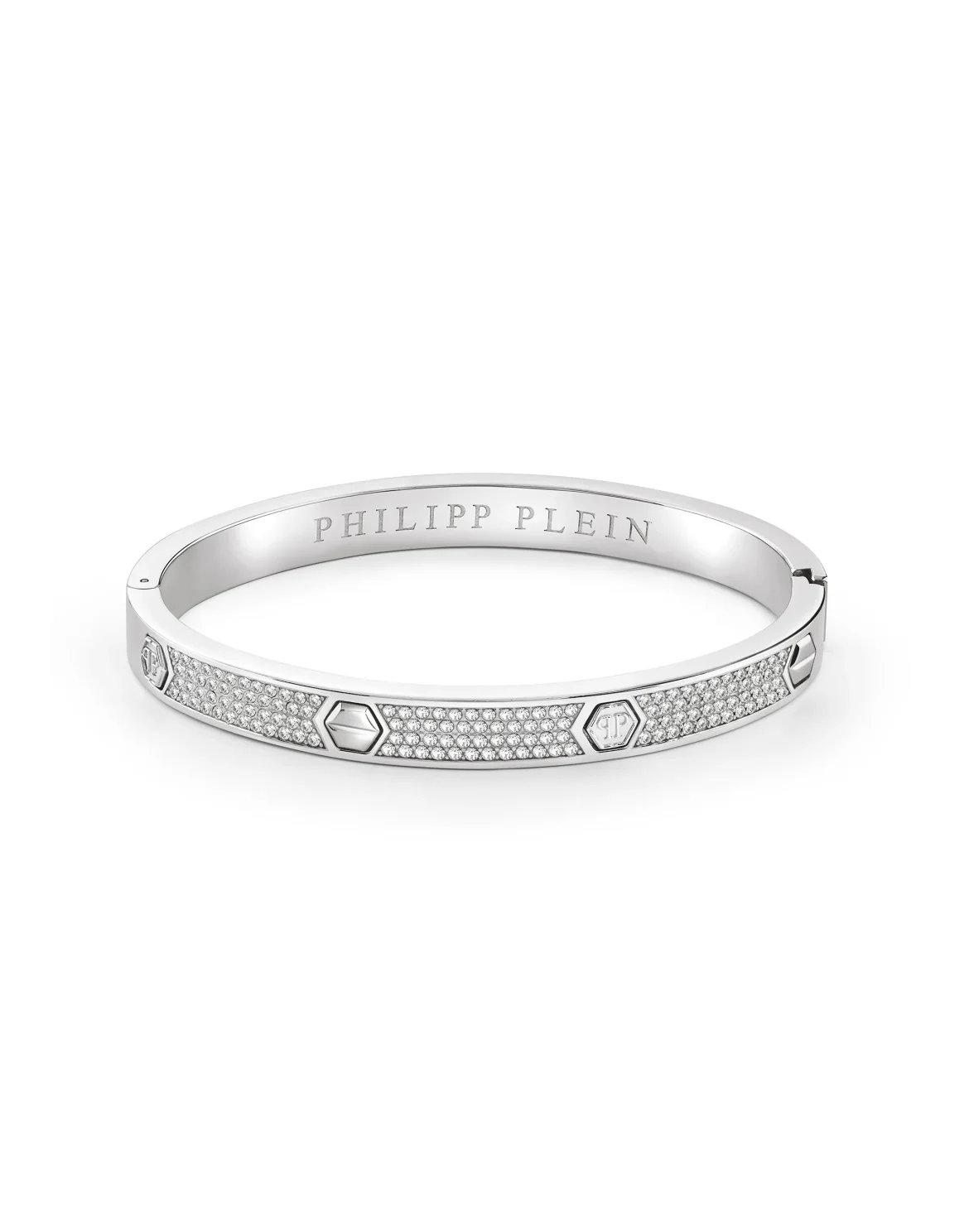 Bracelet PLEIN CUFF Crystal, цвет: Серебристый