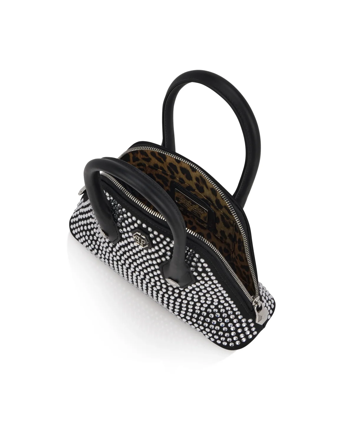 Triangle Top Handle Bag Strass, цвет: Черный