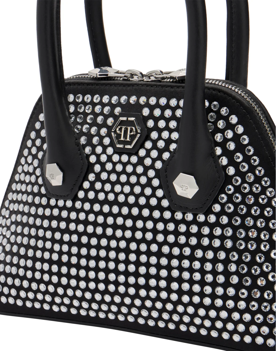 Triangle Top Handle Bag Strass, цвет: Черный