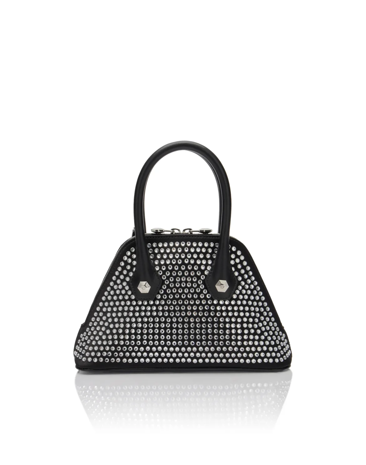 Triangle Top Handle Bag Strass, цвет: Черный