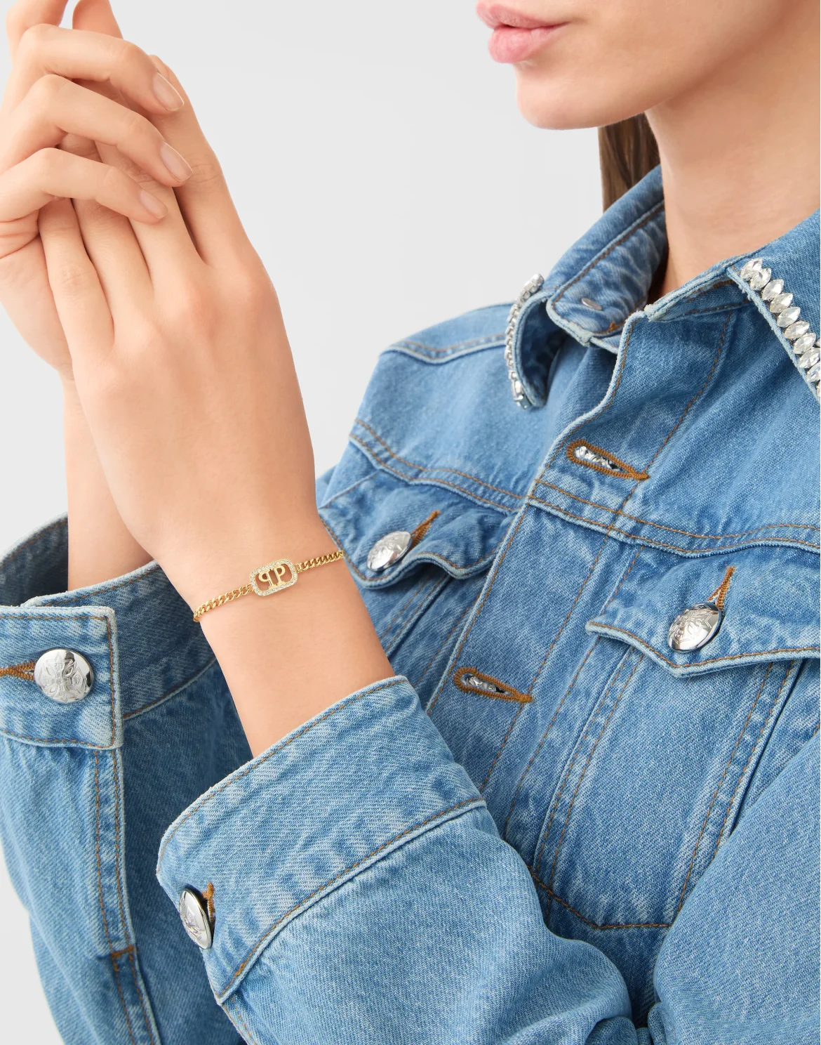 Bracelet PLEIN LETTERING, цвет: Золотой