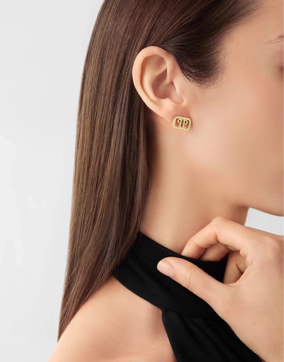 Earrings PLEIN LETTERING, цвет: Золотой
