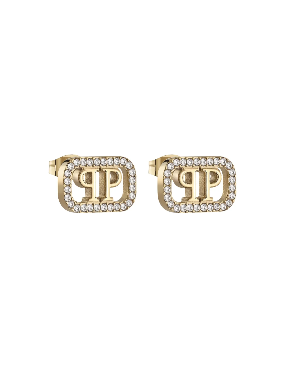 Earrings PLEIN LETTERING, цвет: Золотой