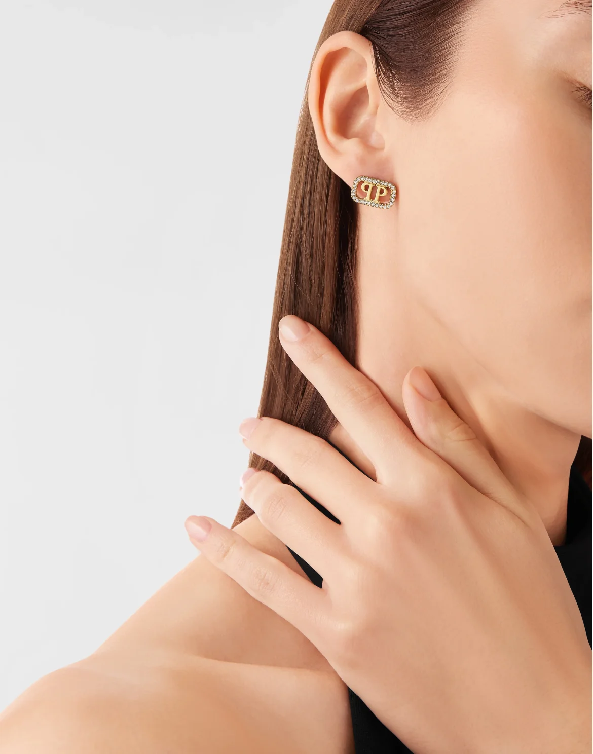 Earrings PLEIN LETTERING, цвет: Золотой