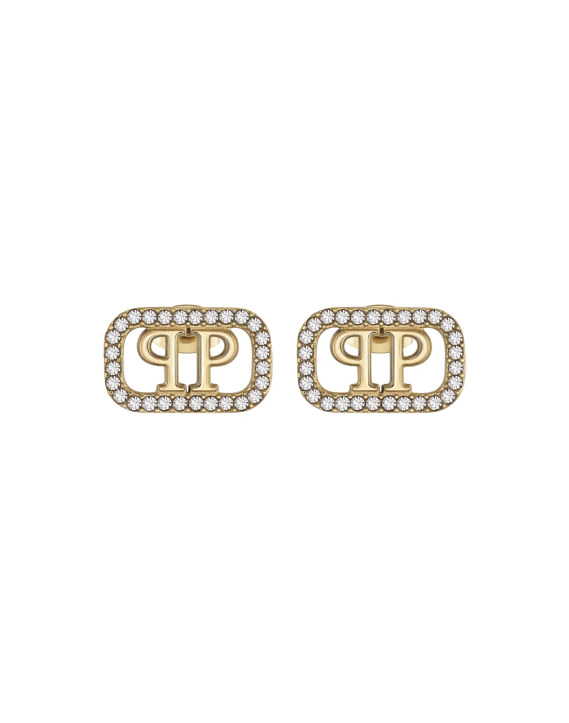Earrings PLEIN LETTERING, цвет: Золотой