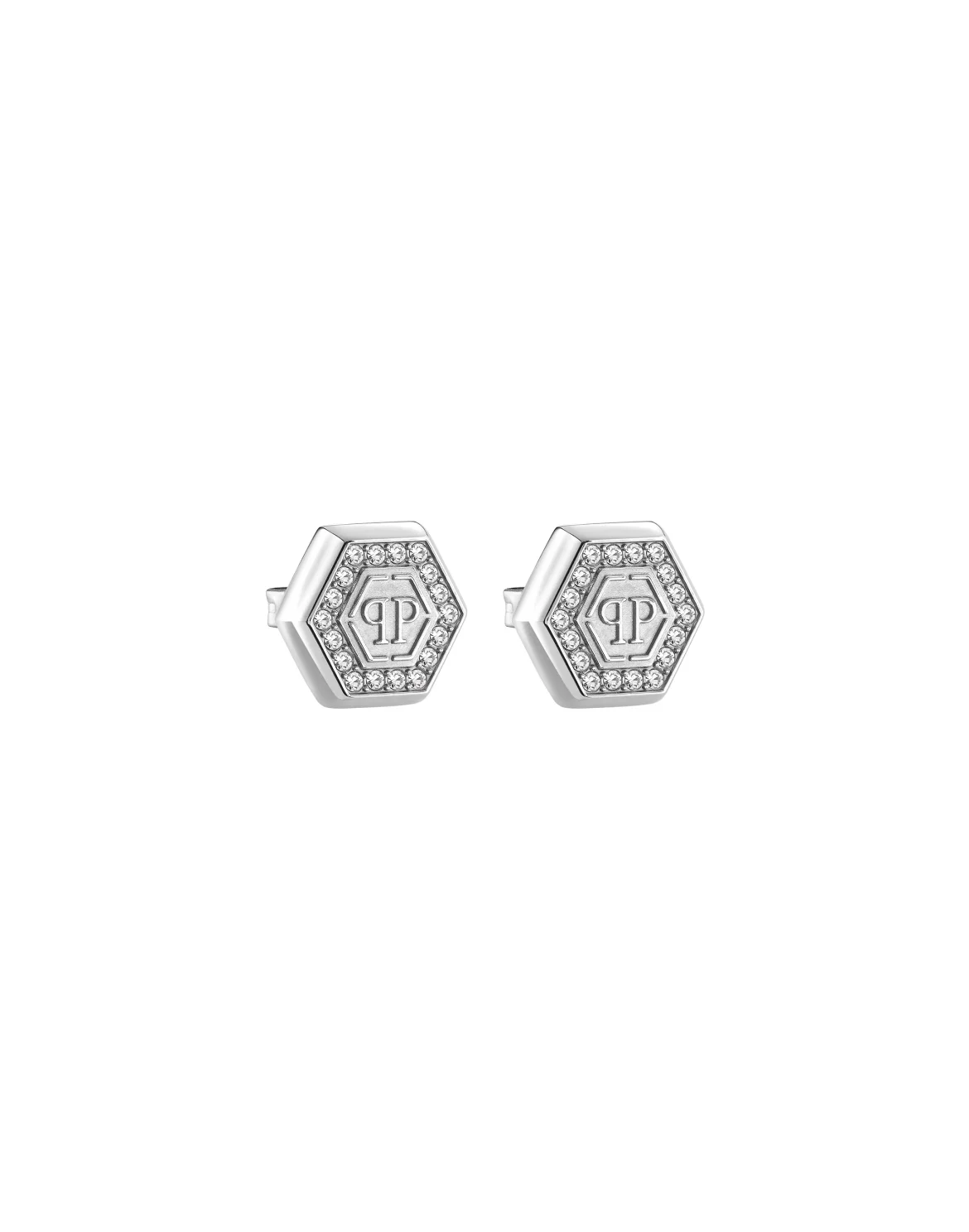 Earrings PLEIN LEGACY, цвет: Серебристый