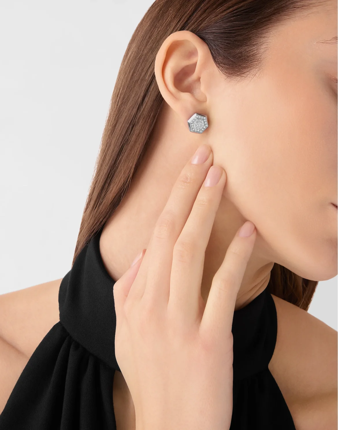 Earrings PLEIN LEGACY, цвет: Серебристый