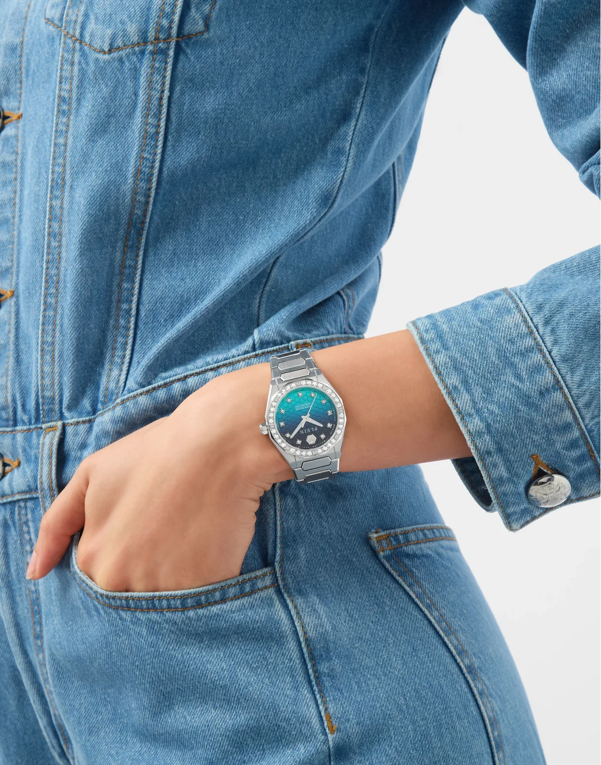 Watches PLEIN DELUXE LADY DEGRADE, цвет: Синий