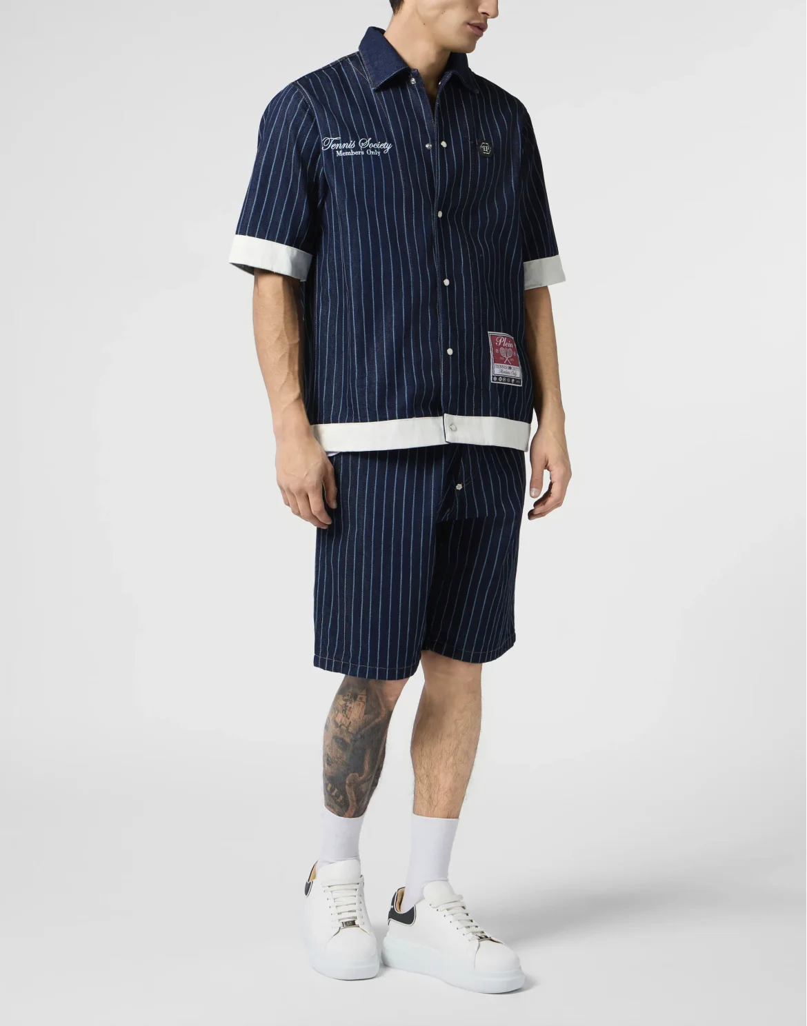 Shortsleeve Denim Overshirt Tennis, цвет: Синий