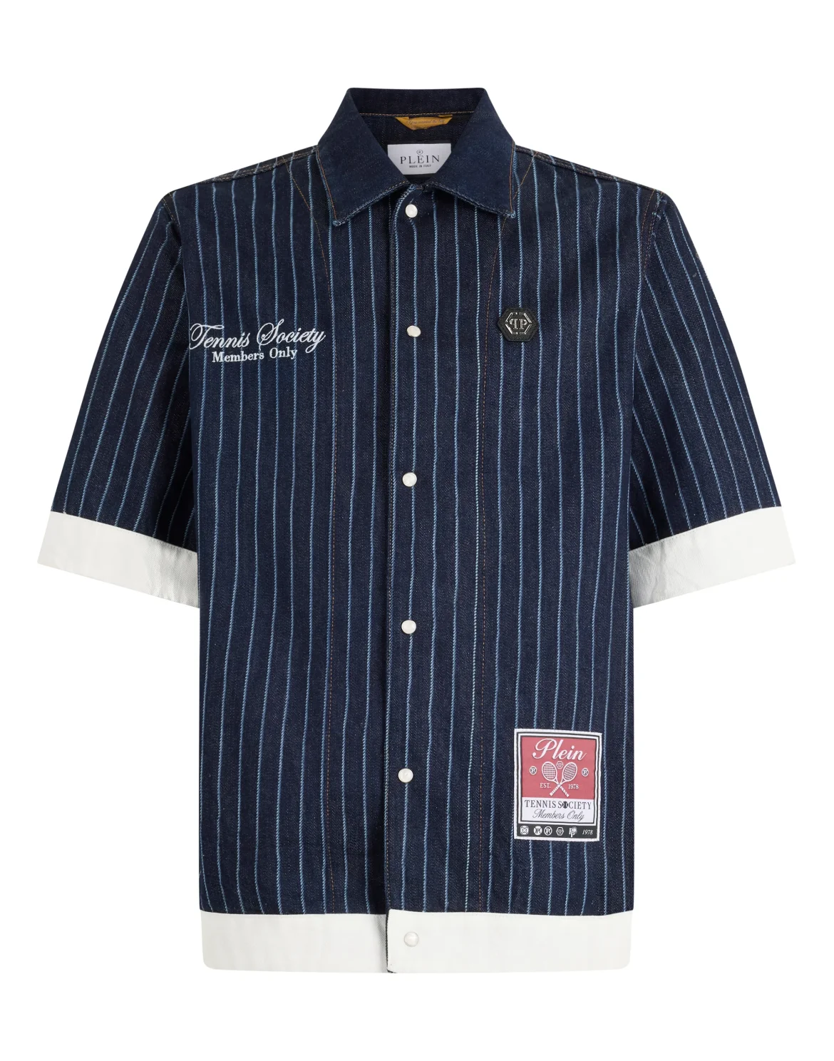 Shortsleeve Denim Overshirt Tennis, цвет: Синий