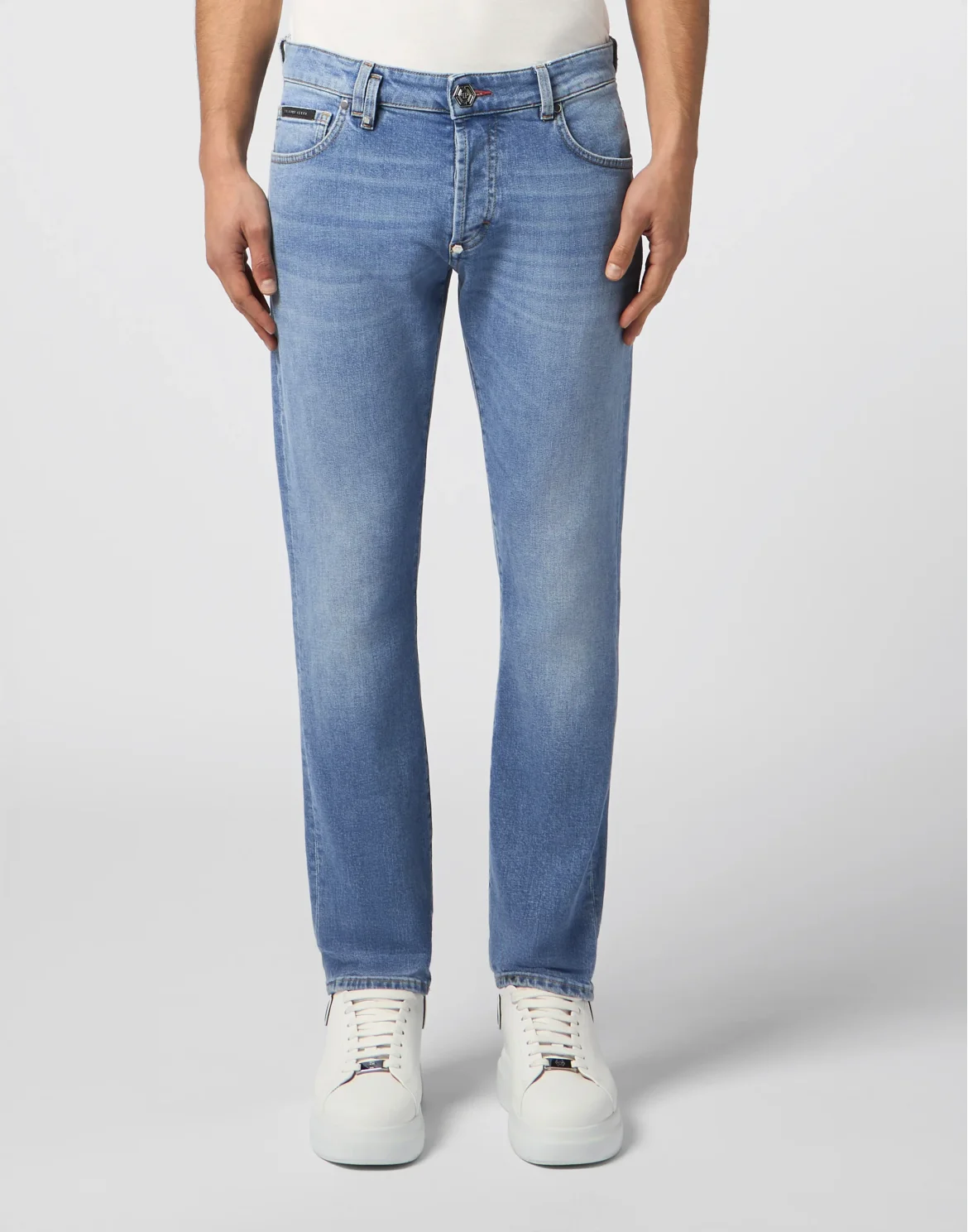 Super Straight Cut Jeans Basic Cocco Label, цвет: Голубой