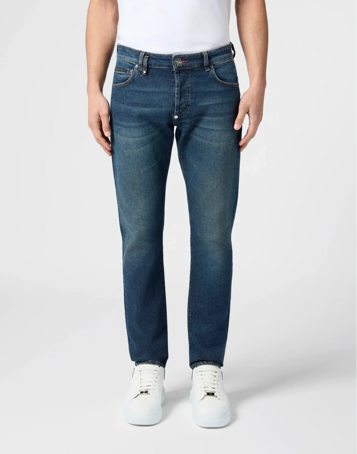 Super Straight Cut Jeans Basic Cocco Label, цвет: Синий