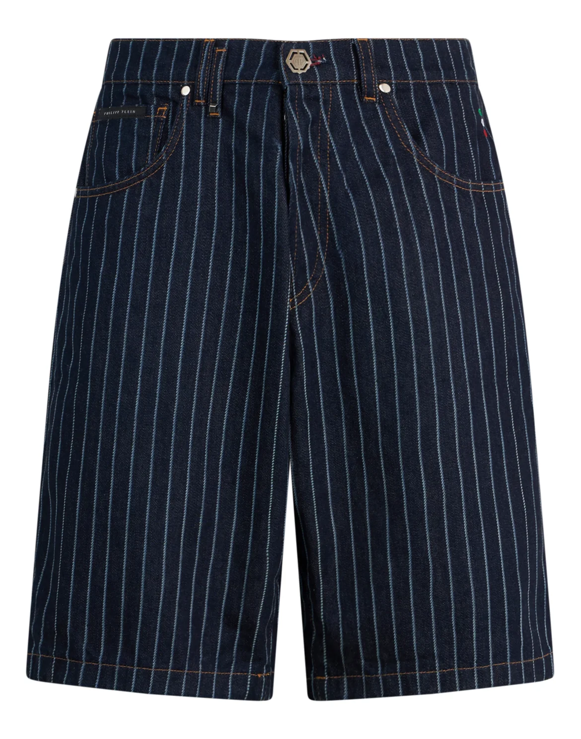 Denim Shorts Pinstripe, цвет: Синий