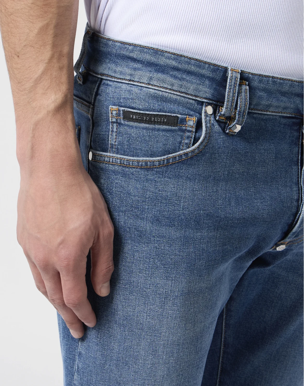 Super Straight Cut Jeans Basic, цвет: Синий