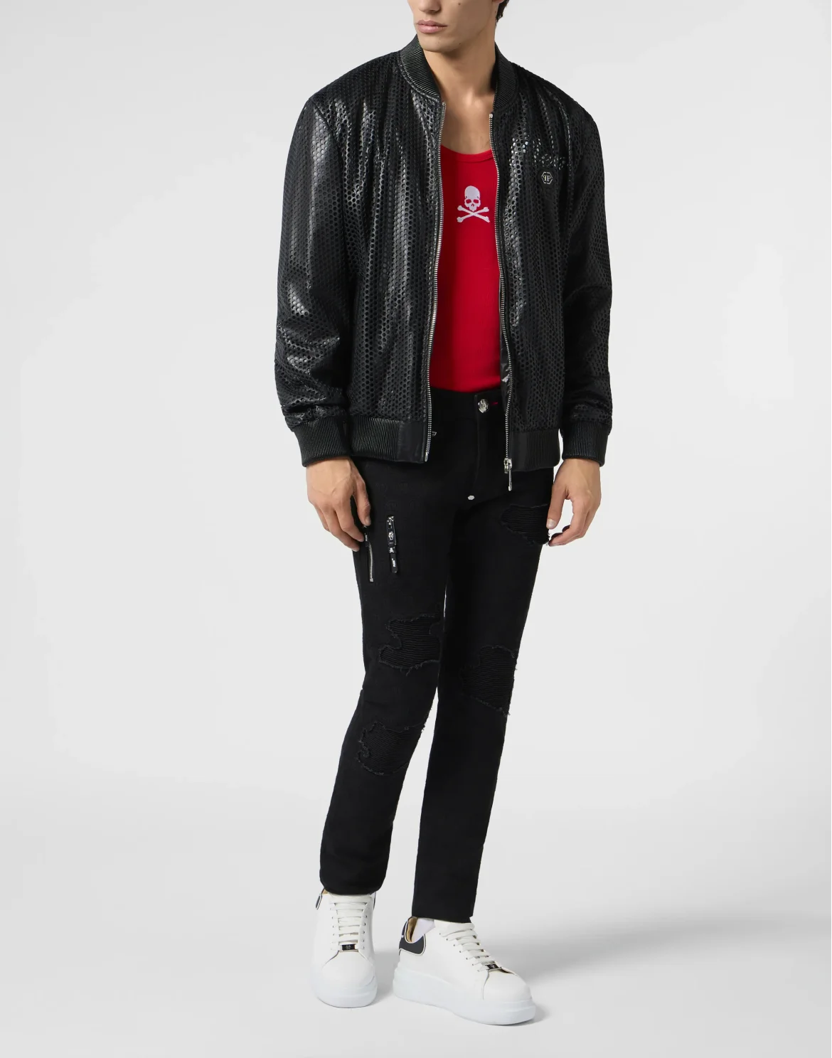 Rockstar Fit Jeans Embroidery Monogram, цвет: Черный