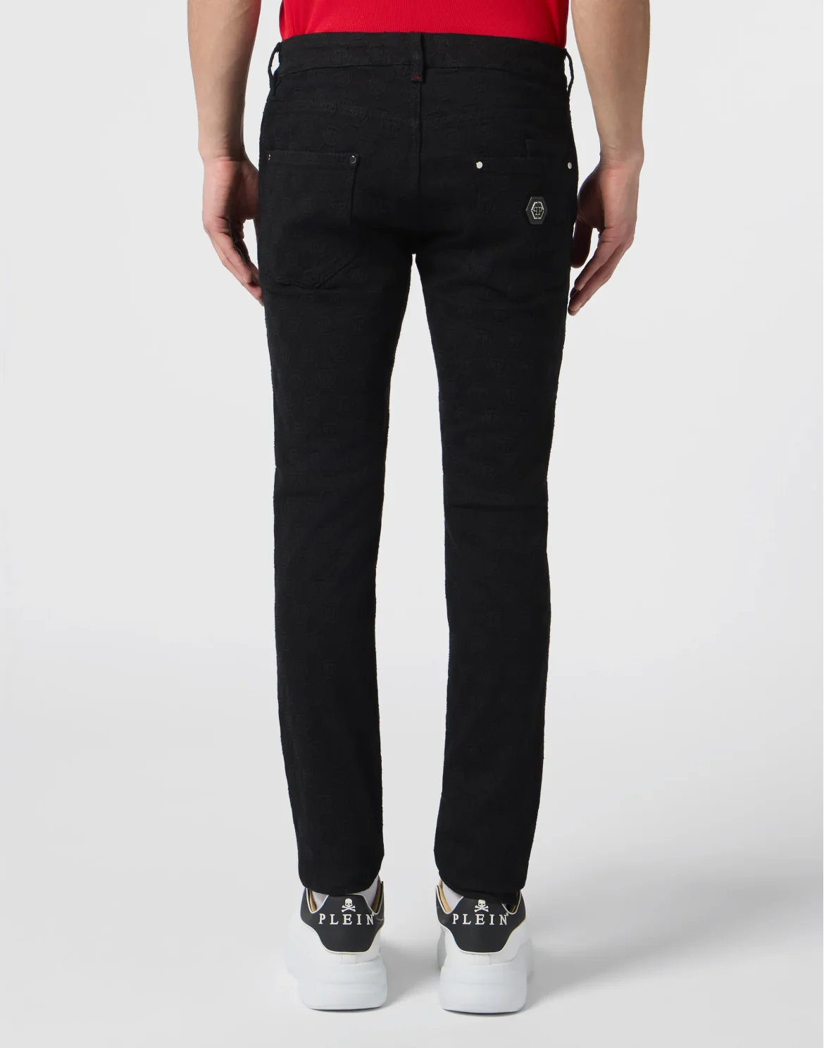 Rockstar Fit Jeans Embroidery Monogram, цвет: Черный