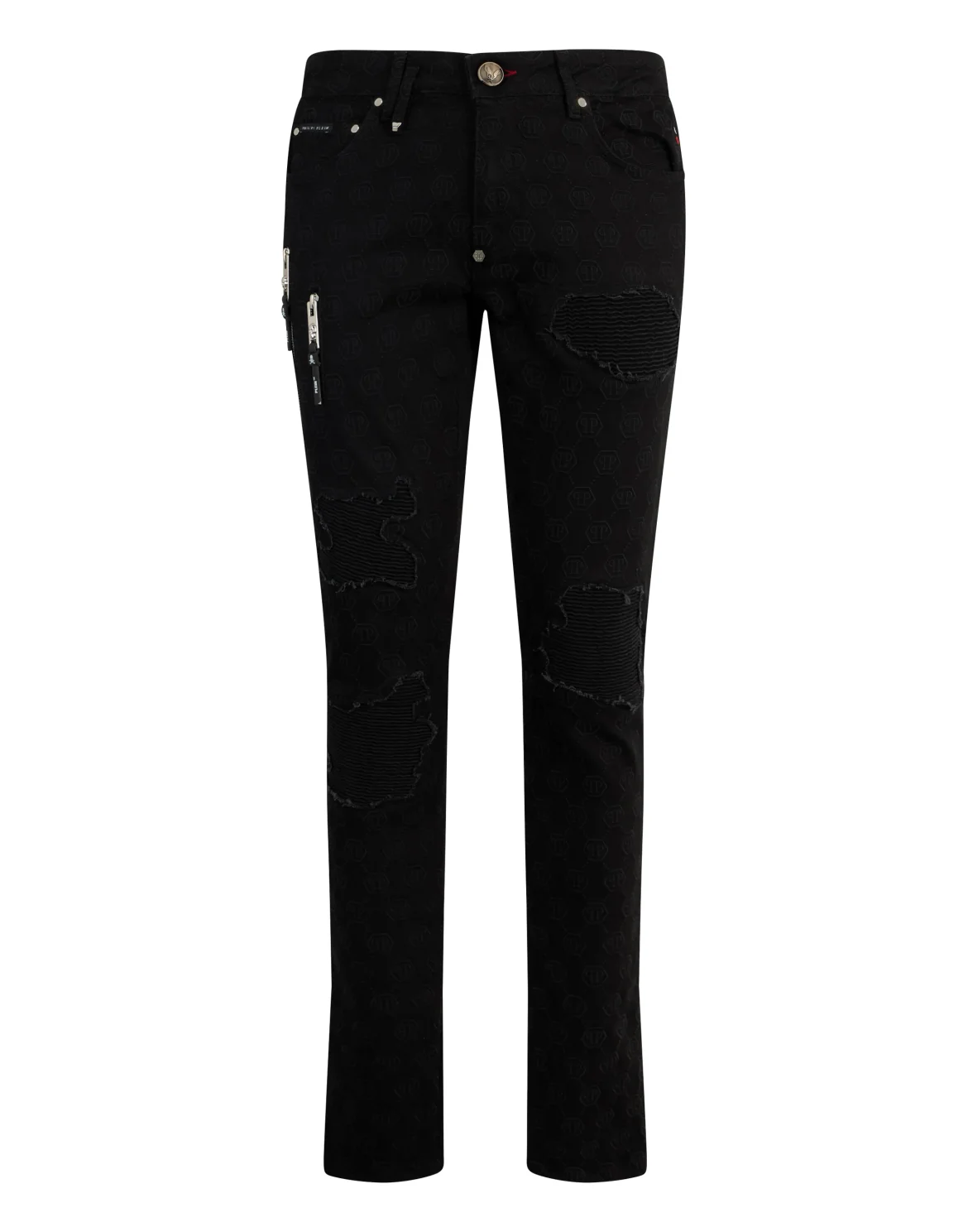 Rockstar Fit Jeans Embroidery Monogram, цвет: Черный