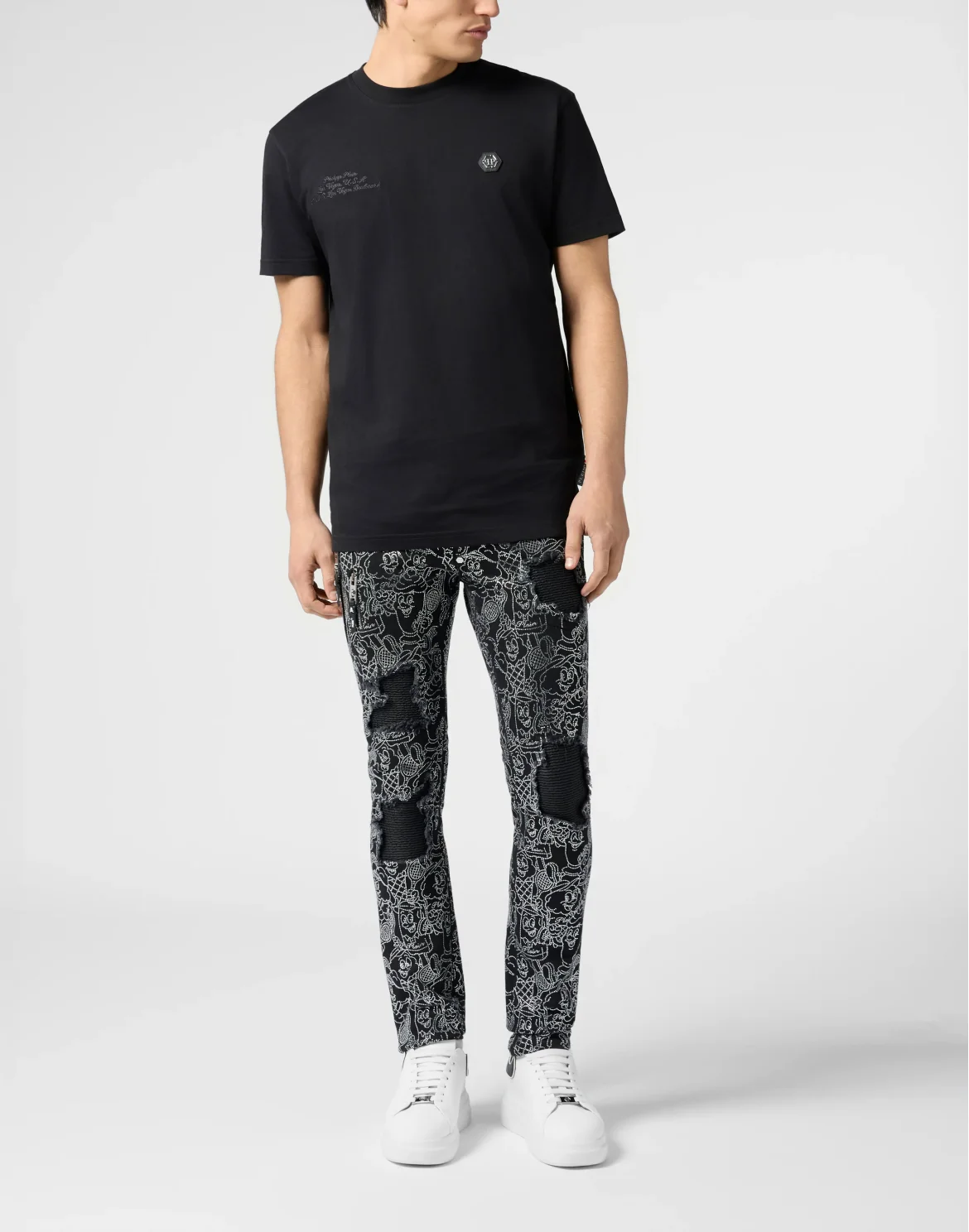 Rockstar Fit Jeans Ice Cream Strass, цвет: Черный
