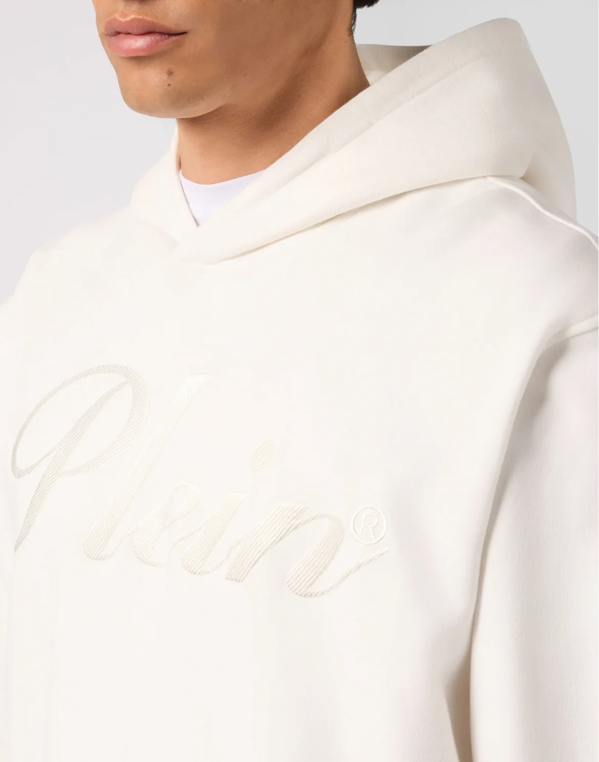 Fleece Hoodie Paint Painted, цвет: Бежевый