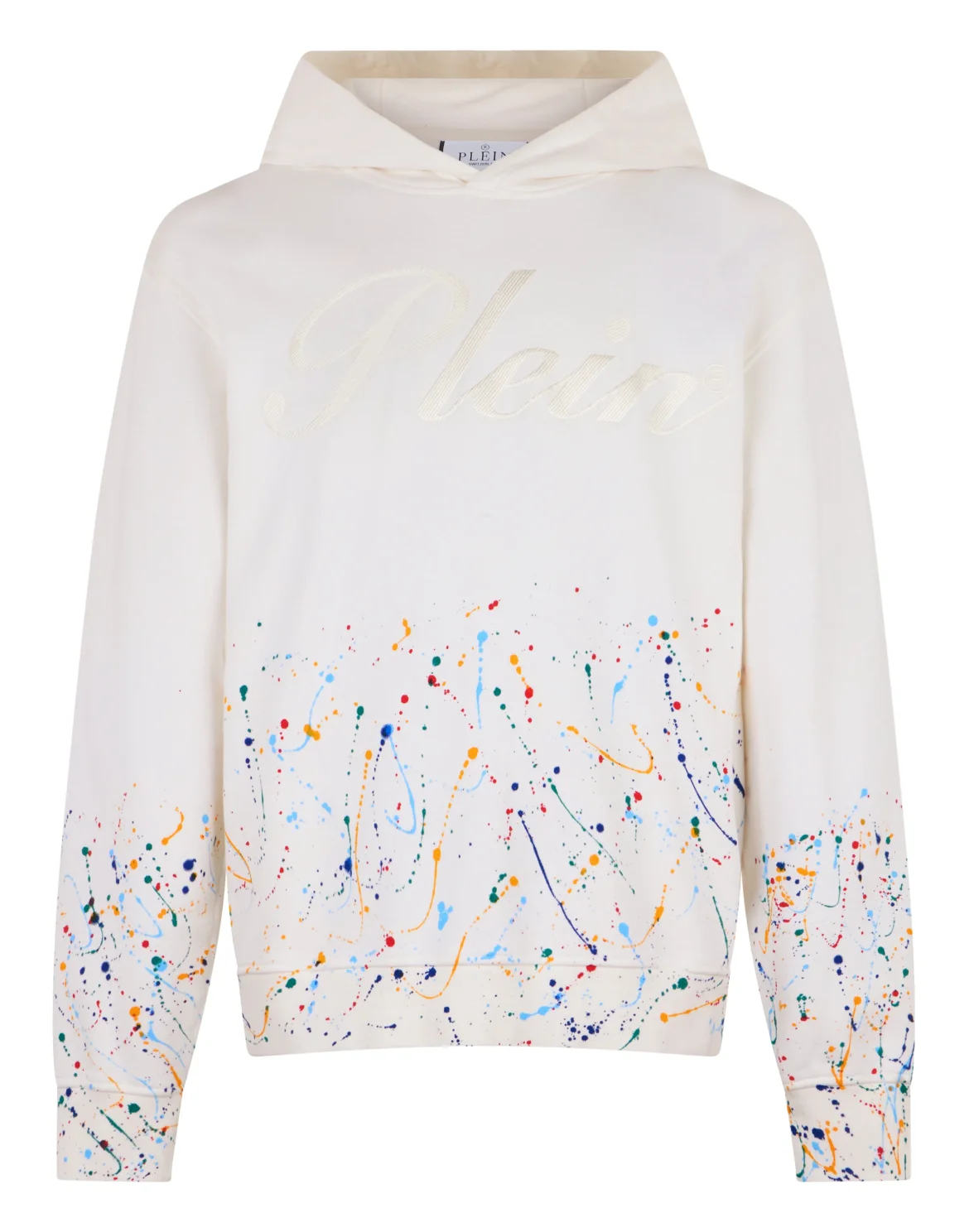 Fleece Hoodie Paint Painted, цвет: Бежевый