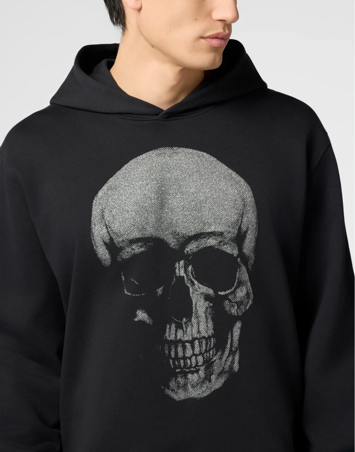 Hoodie Glitter Skull, цвет: Черный