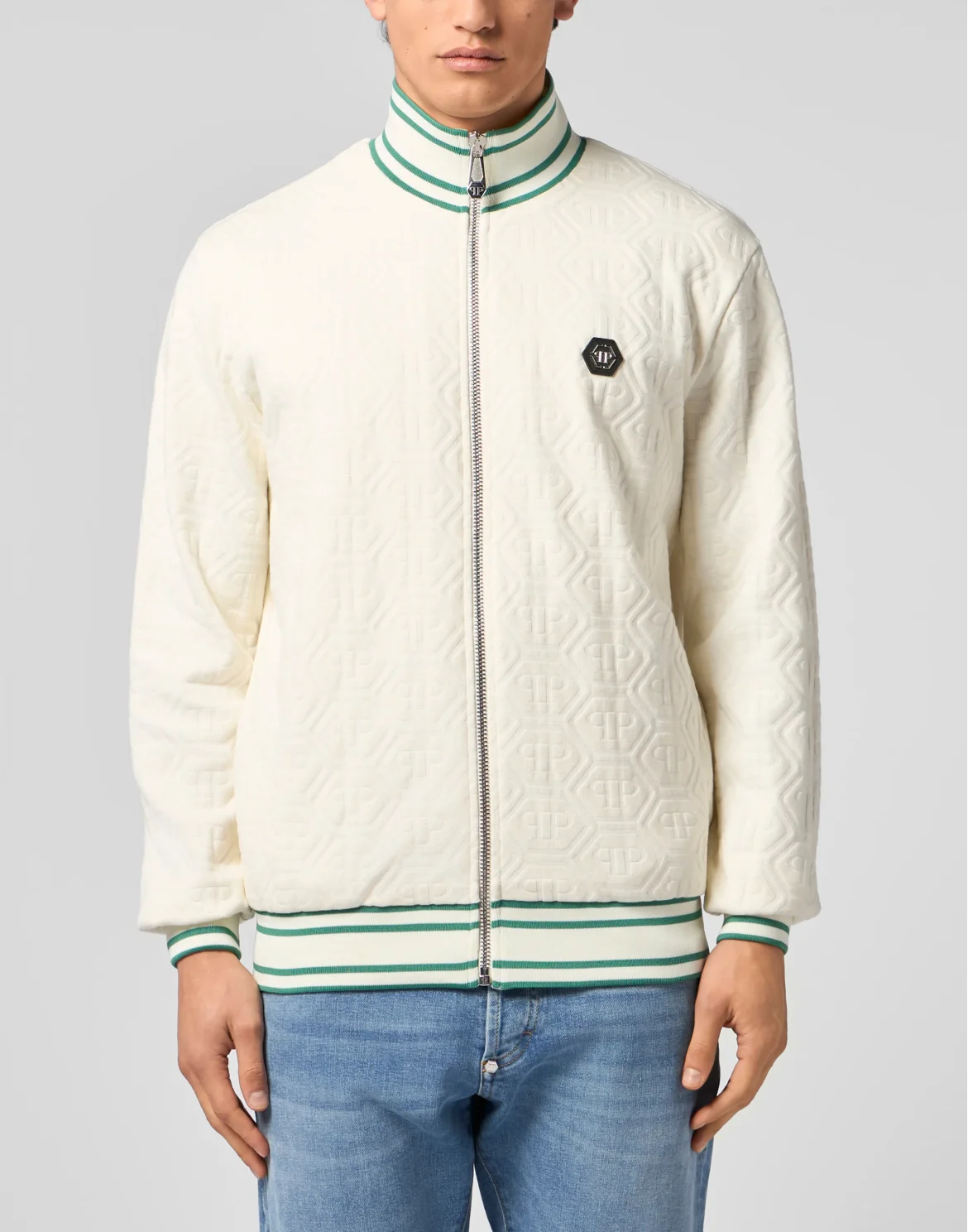 Tracksuit Jacket Jacquard Monogram, цвет: Бежевый