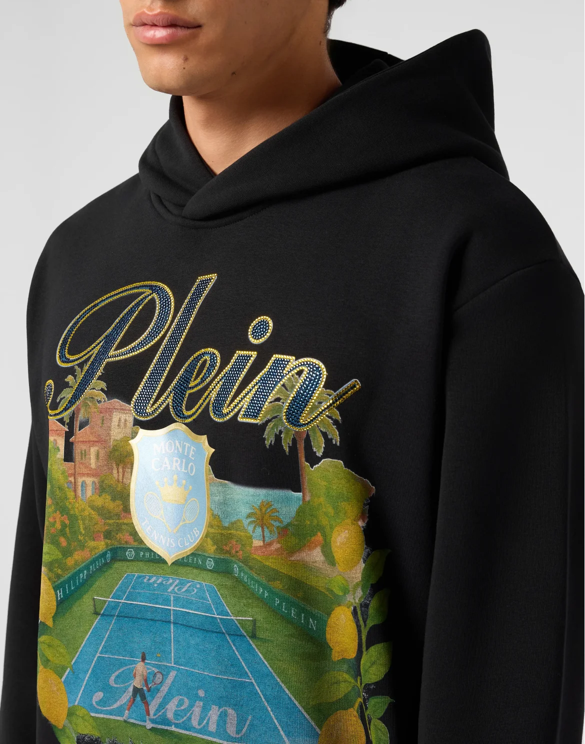 Hoodie Monte Carlo Tennis Club, цвет: Черный