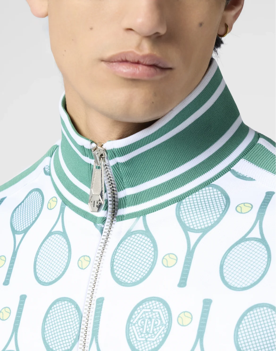 Tracksuit Jacket All-Over Tennis, цвет: Белый