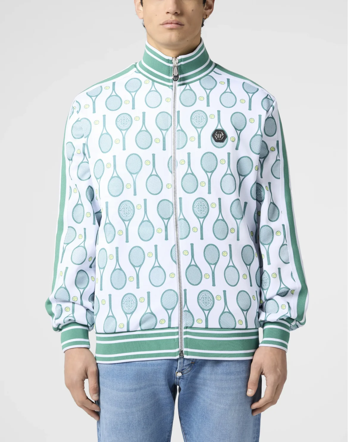 Tracksuit Jacket All-Over Tennis, цвет: Белый