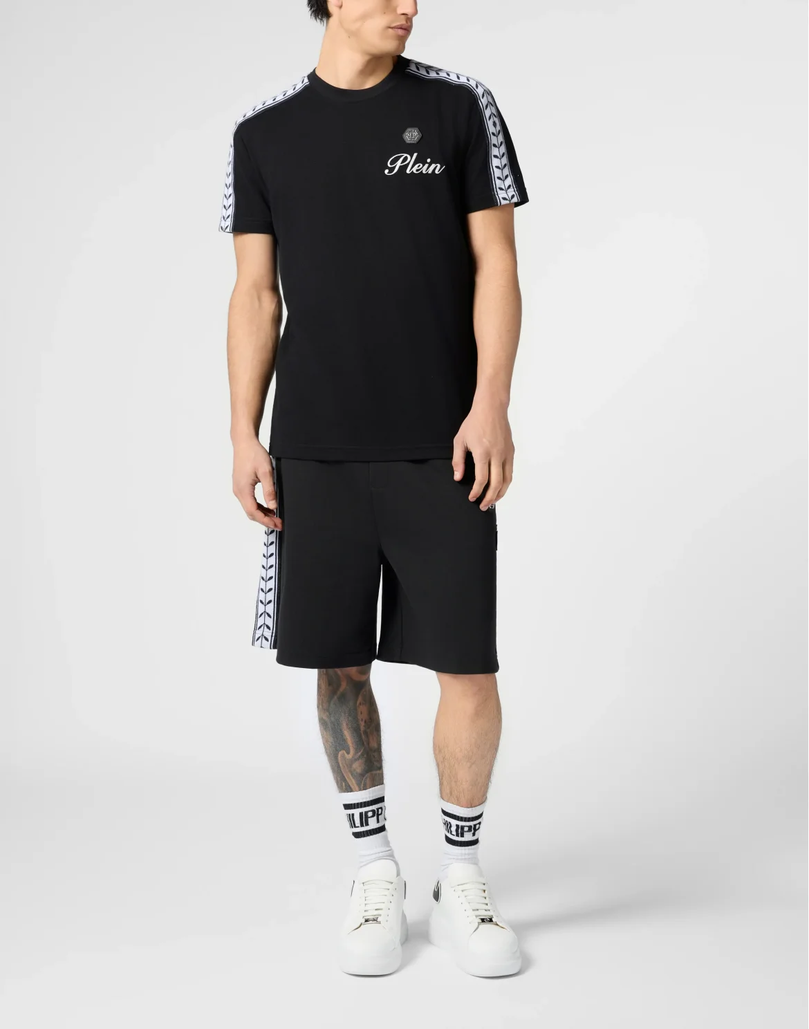 Drawstring Shorts Plein Tennis, цвет: Черный