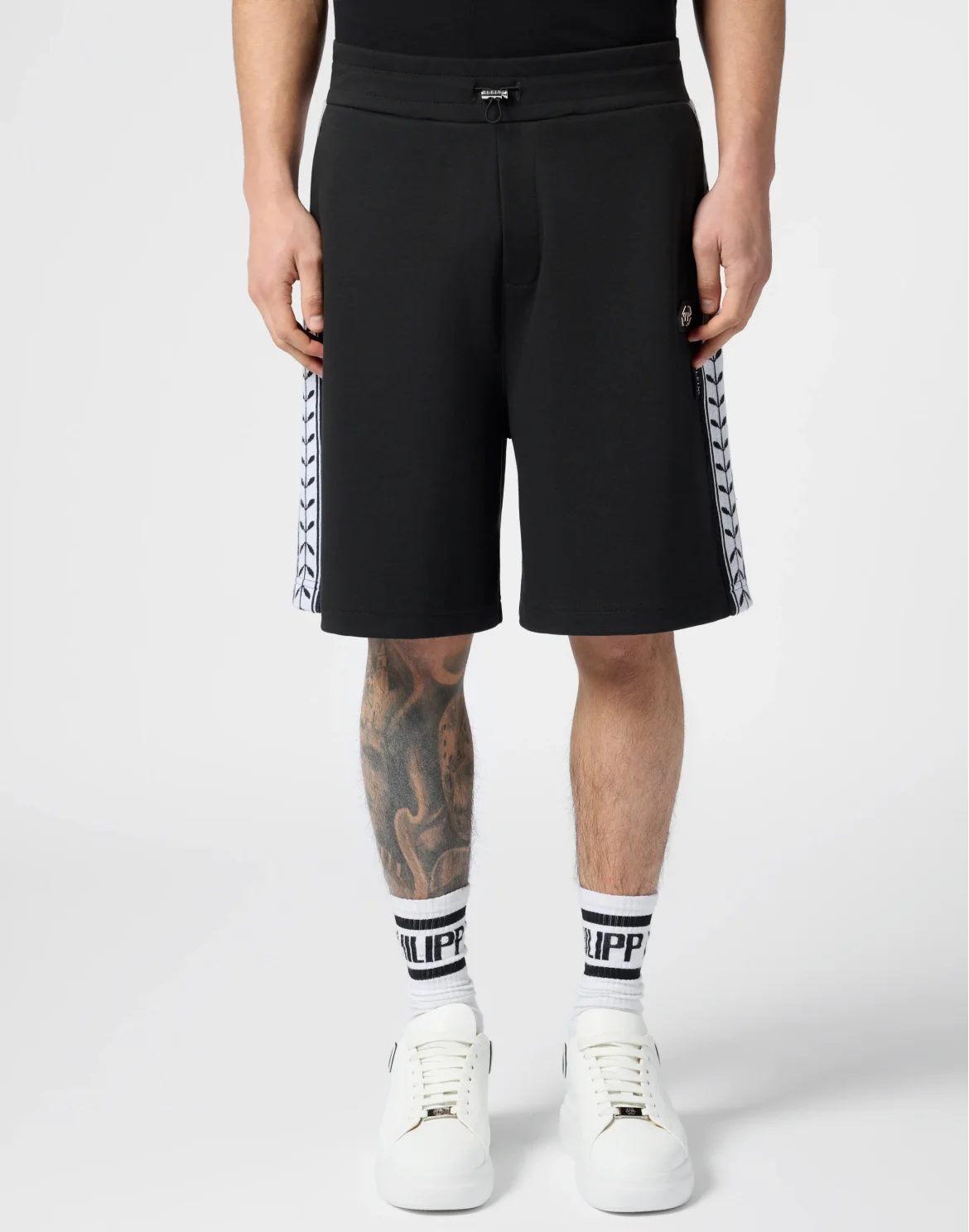 Drawstring Shorts Plein Tennis, цвет: Черный