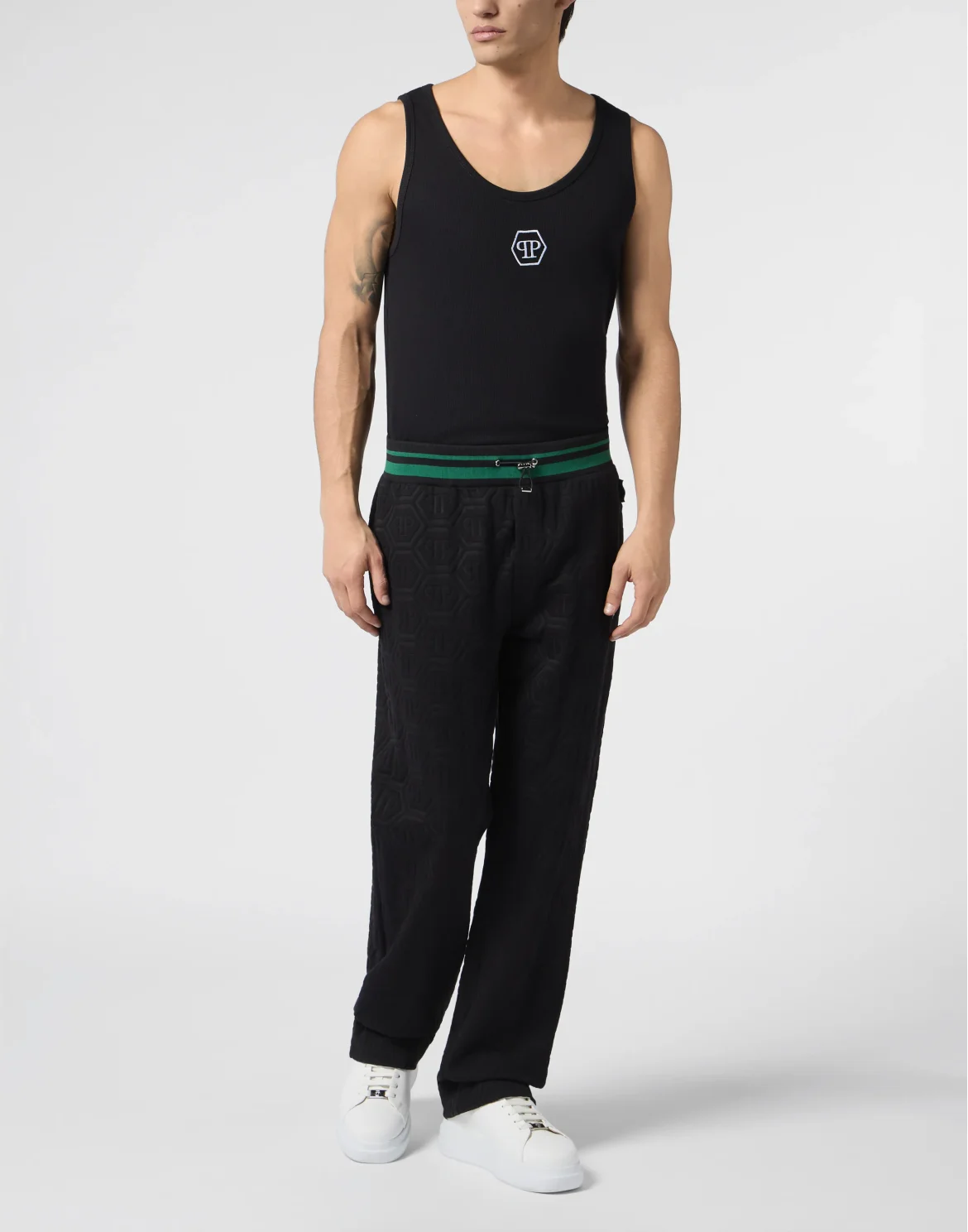 Tracksuit Pants Jacquard Monogram, цвет: Черный