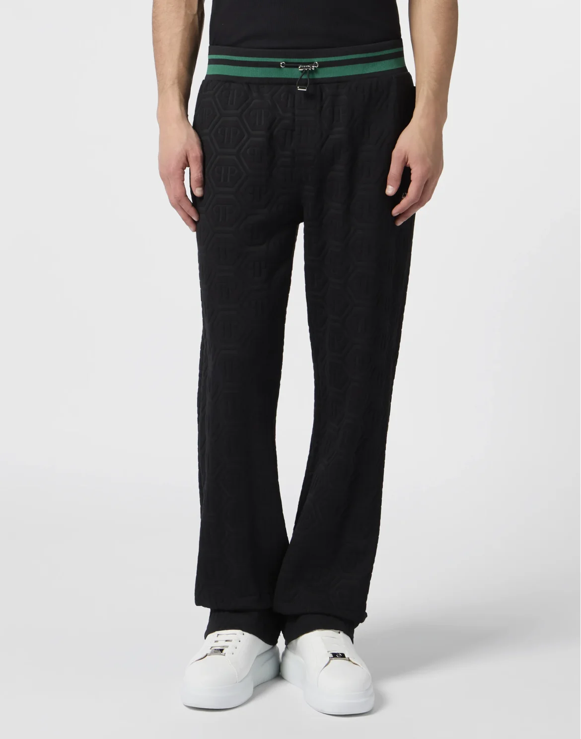 Tracksuit Pants Jacquard Monogram, цвет: Черный