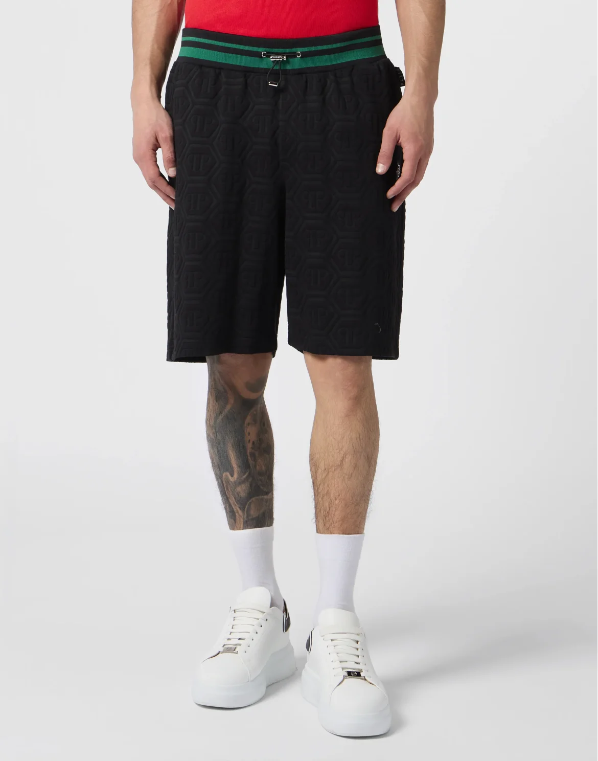 Tracksuit Shorts Jacquard Monogram, цвет: Черный