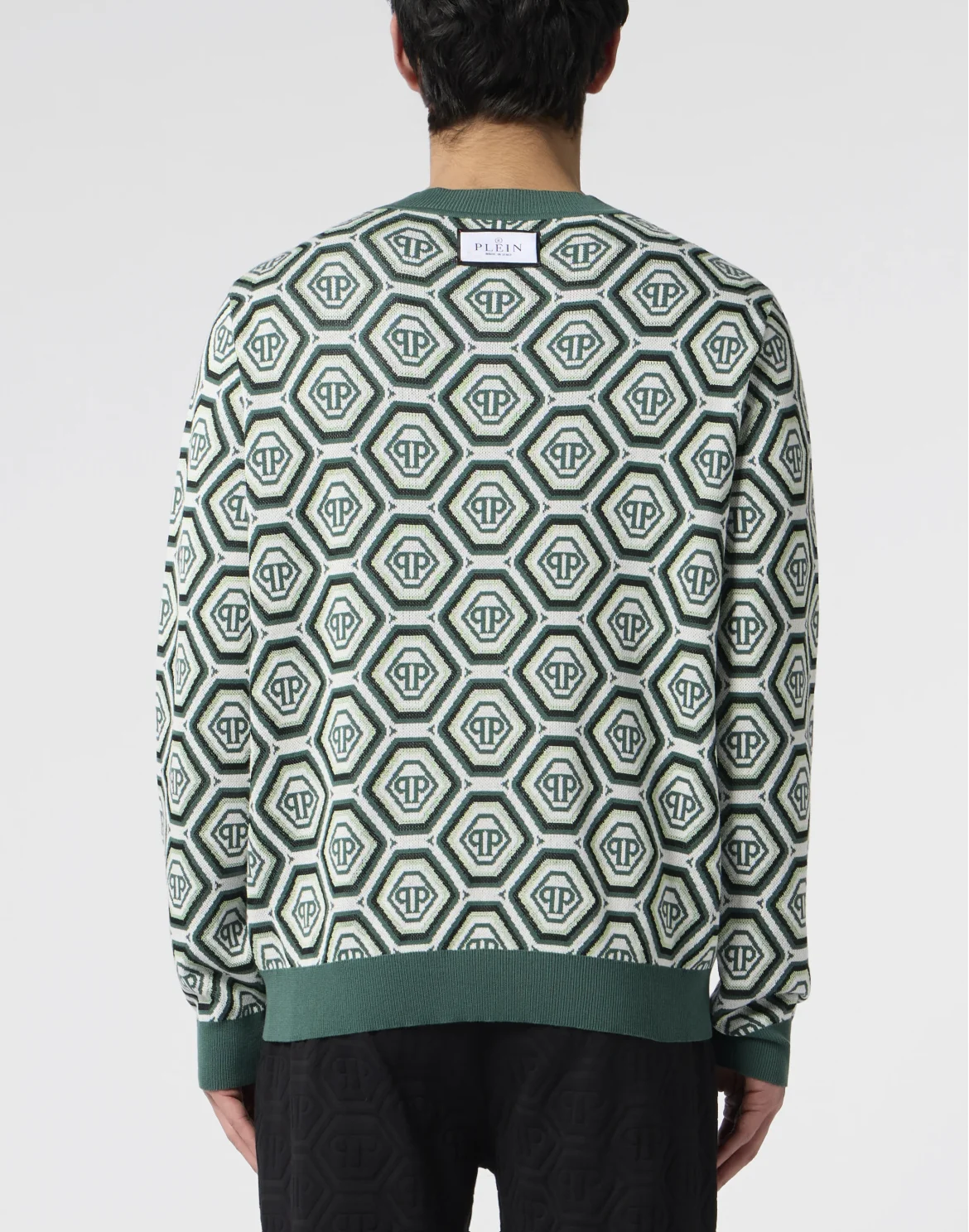 Round Neck Pullover Monogram 70's, цвет: Зеленый
