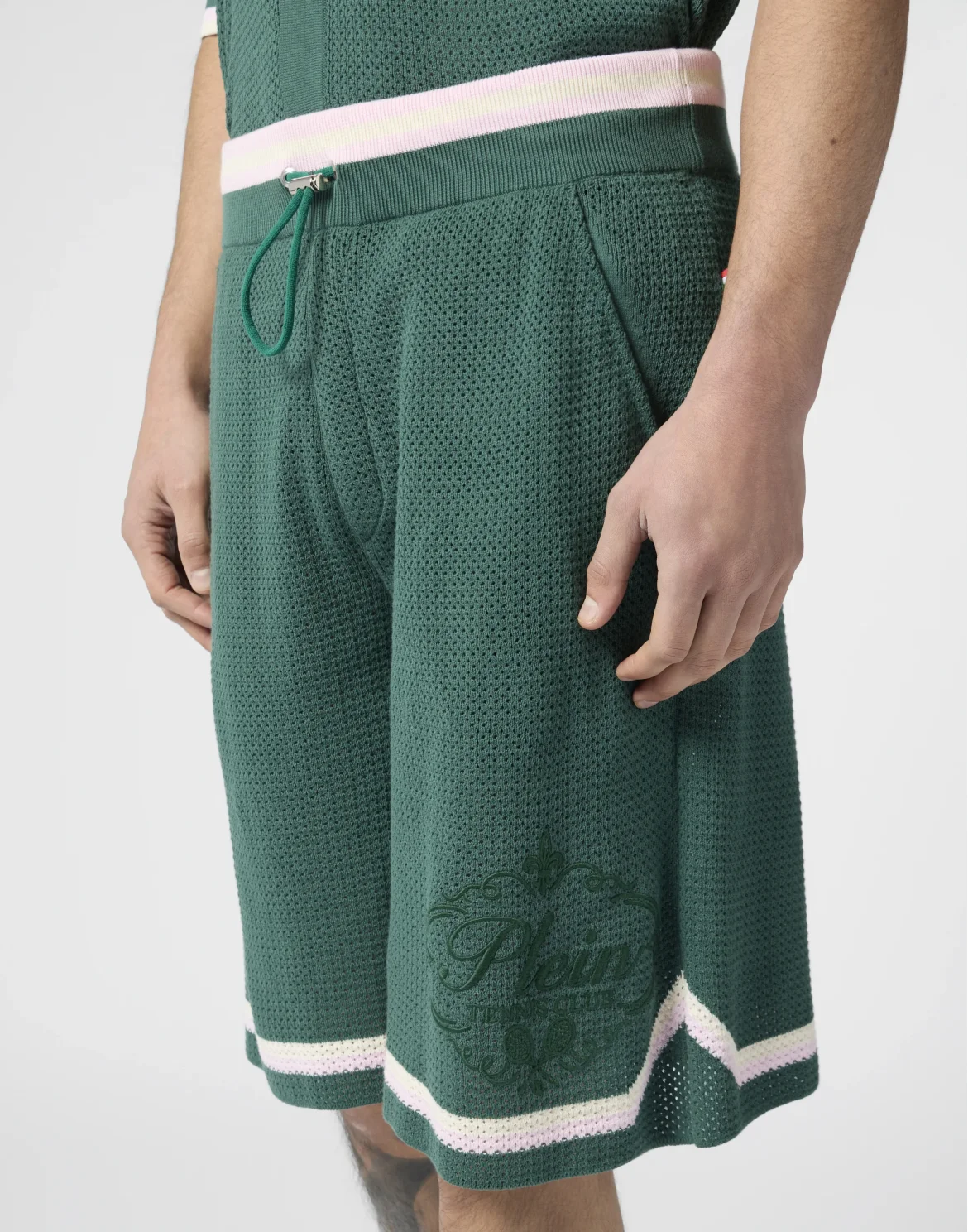 Knitted Shorts Plein Tennis, цвет: Зеленый