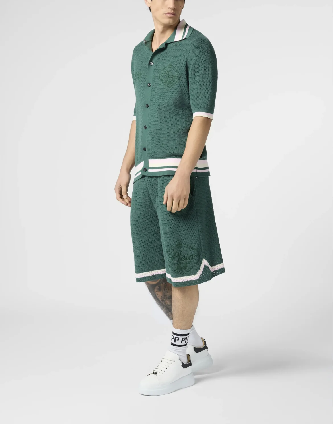 Knitted Shorts Plein Tennis, цвет: Зеленый