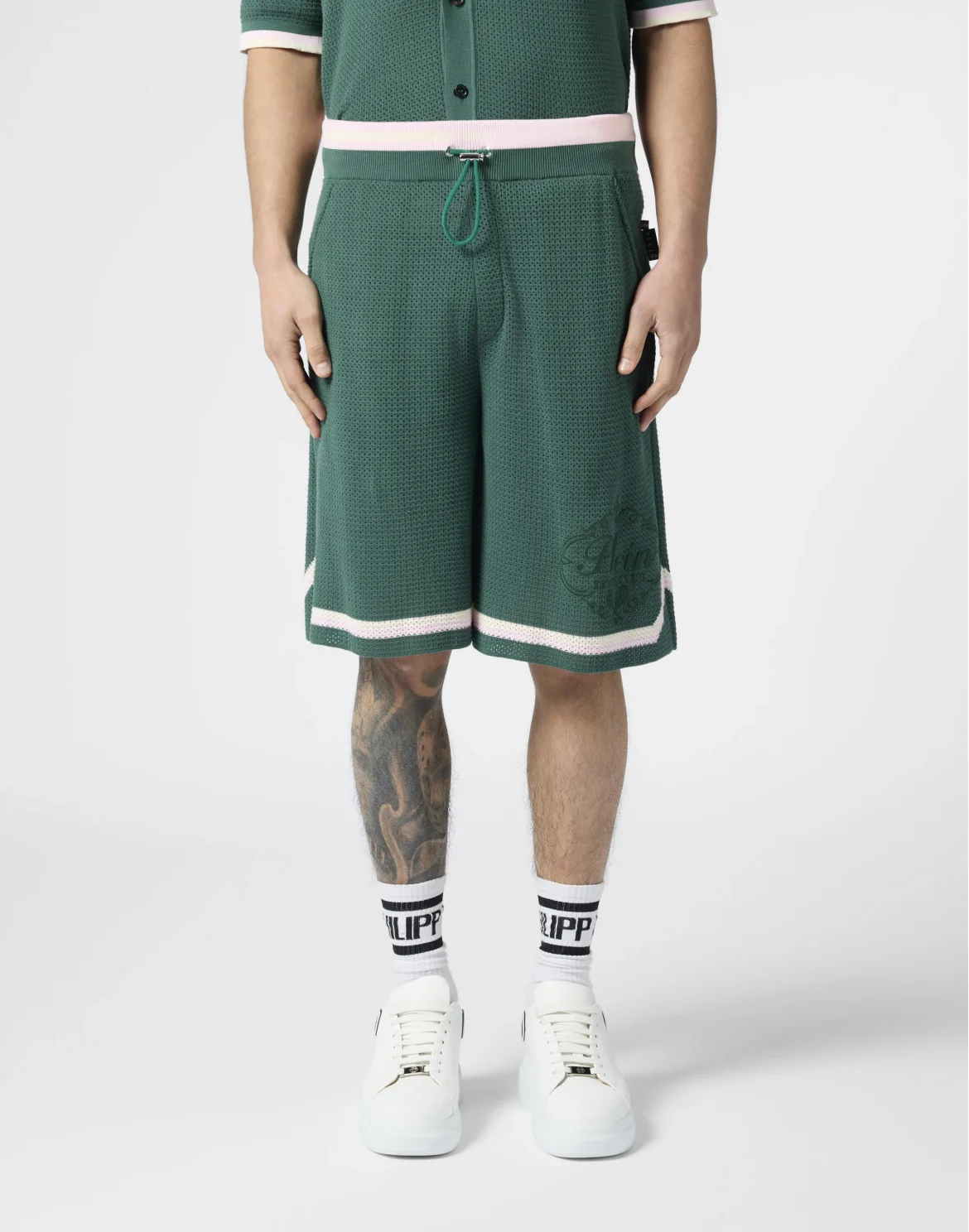 Knitted Shorts Plein Tennis, цвет: Зеленый