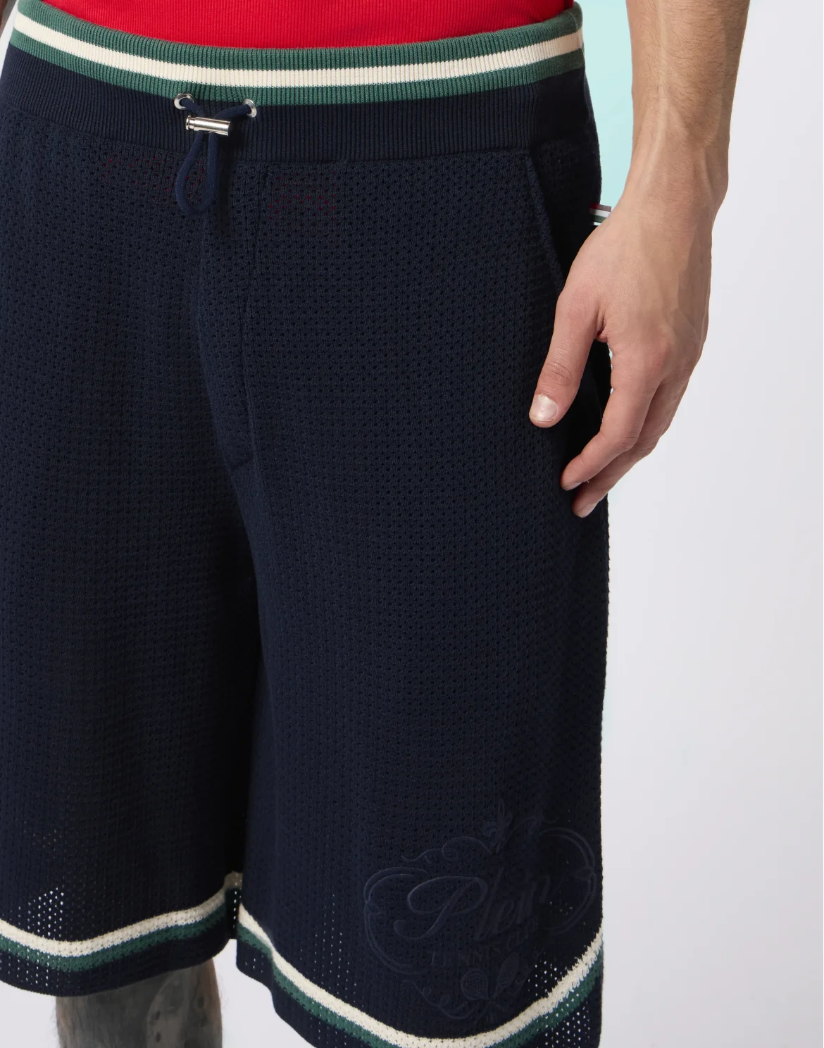 Knitted Shorts Plein Tennis, цвет: Синий