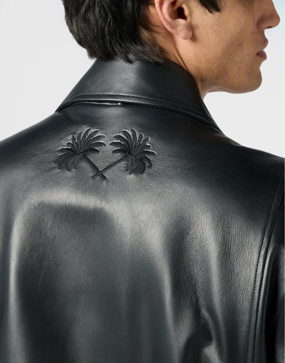Nappa Leather Bomber Palms, цвет: Черный